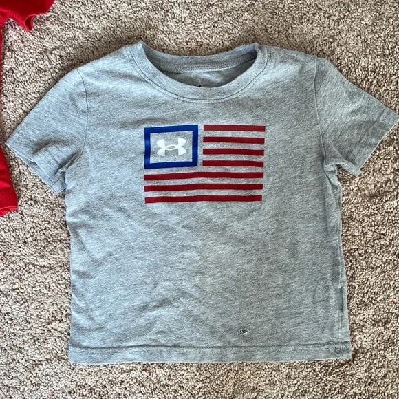 Under Armour Kids Red and Gray 4th of July T-Shirt Set - Picture 3 of 7